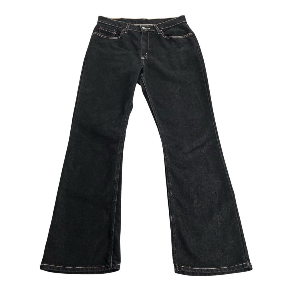 Vintage Y2K Levi's 515 Lower Rise Bootcut Jeans Women 10 Mis M Black Denim 2000s